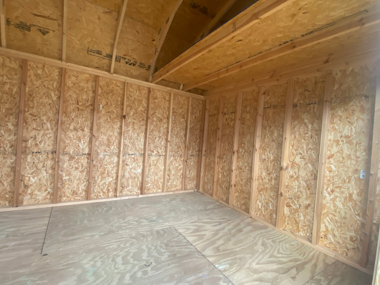 10x16 Side Lofted Barn Shed 70711