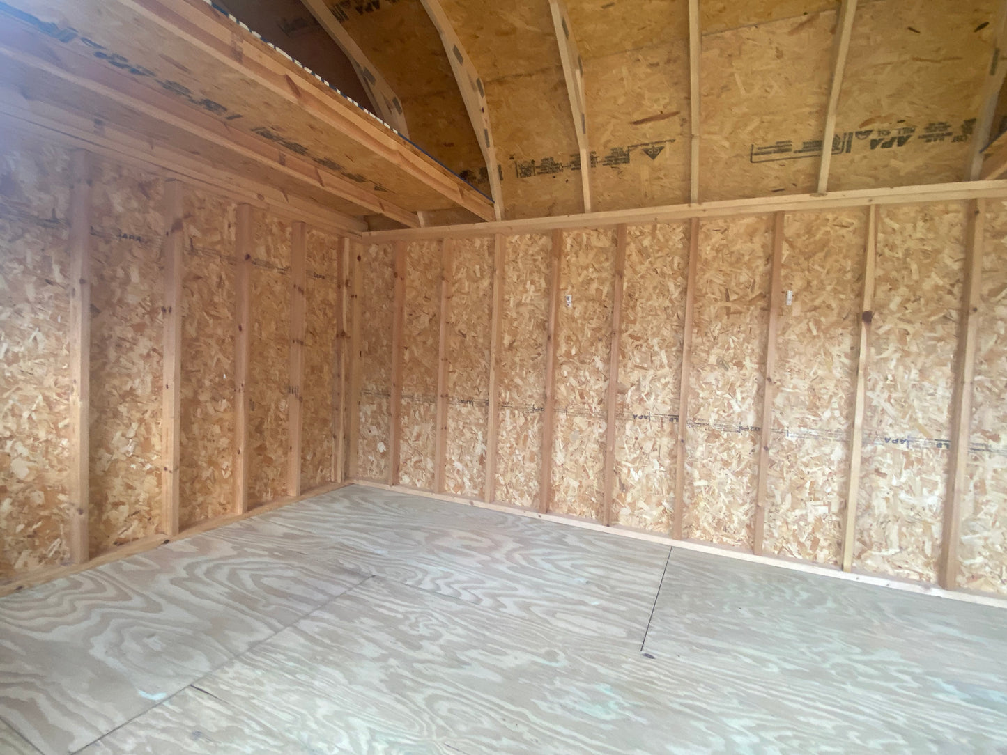 10x16 Side Lofted Barn Shed 70711