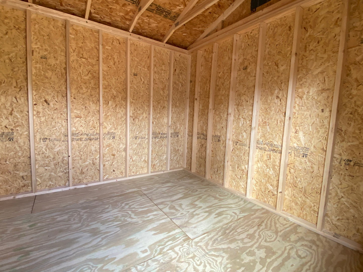 10x16 Side Utility Shed 70602