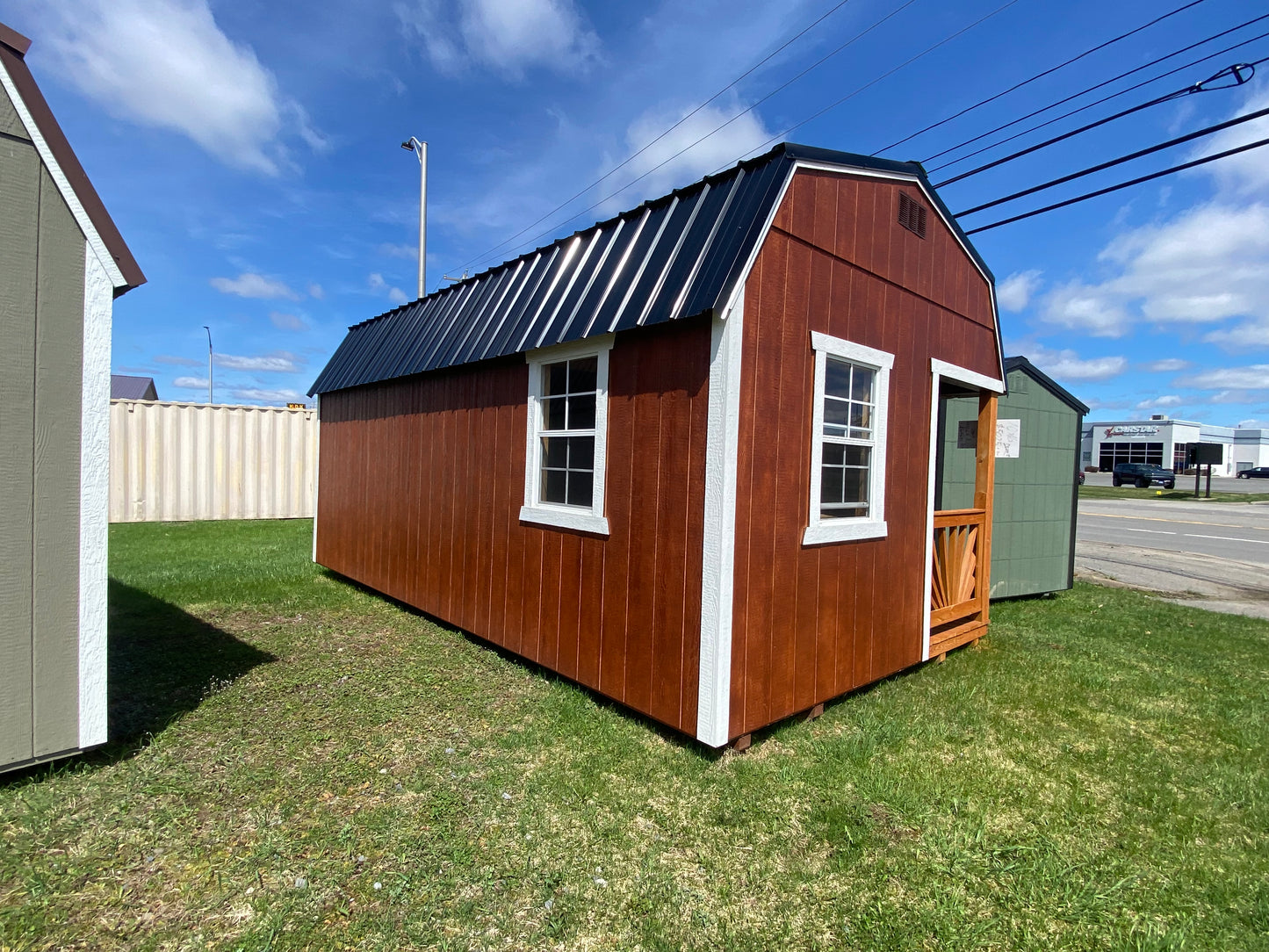 12x20 Lofted Side Porch 70541