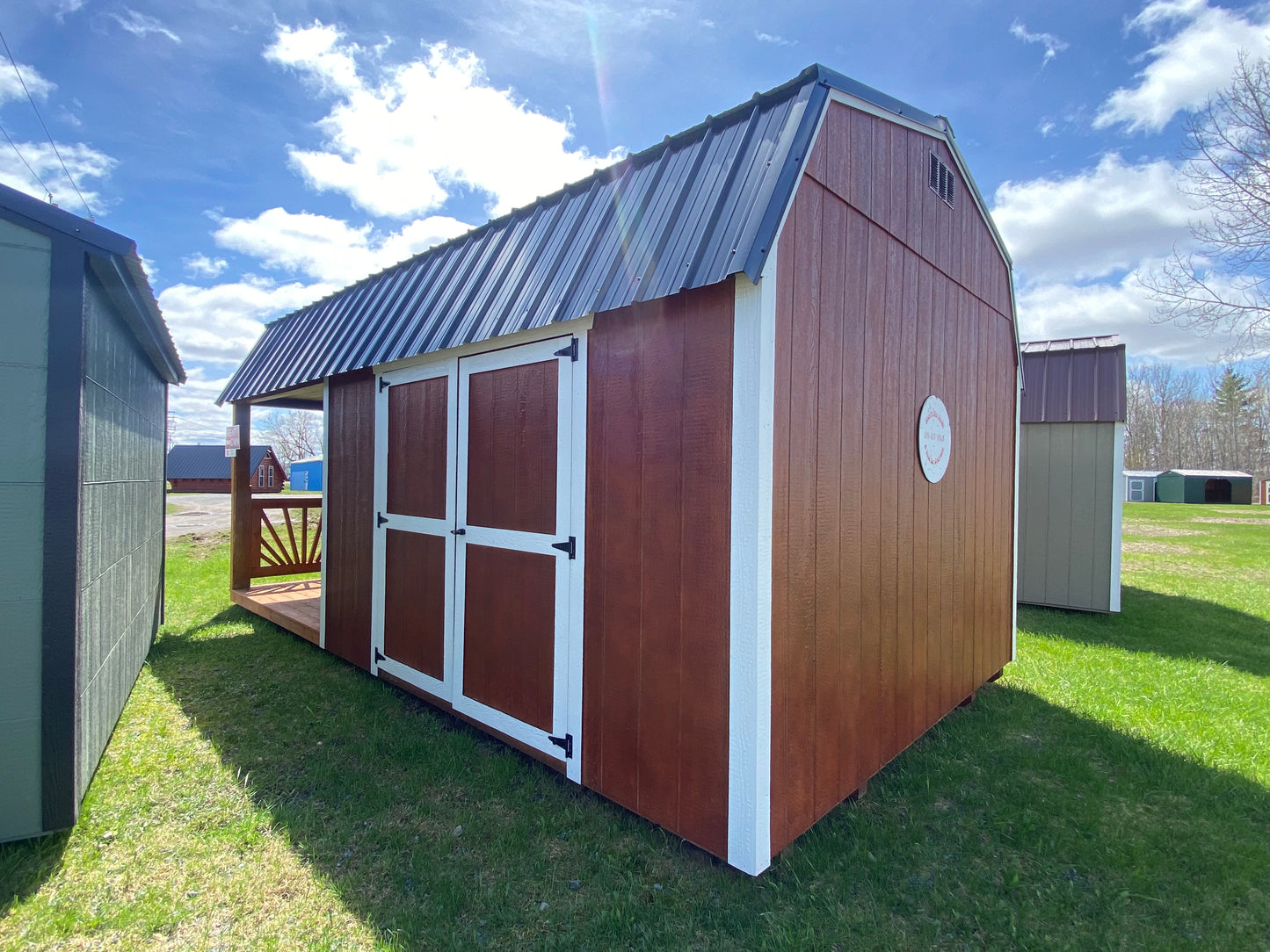 12x20 Lofted Side Porch 70541