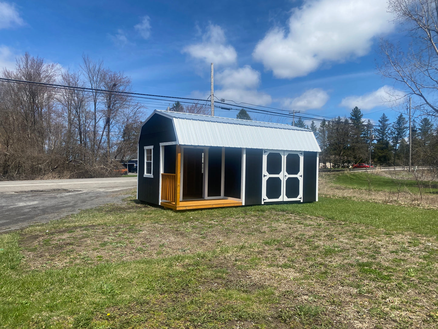 12x20 Lofted Side Porch 72101