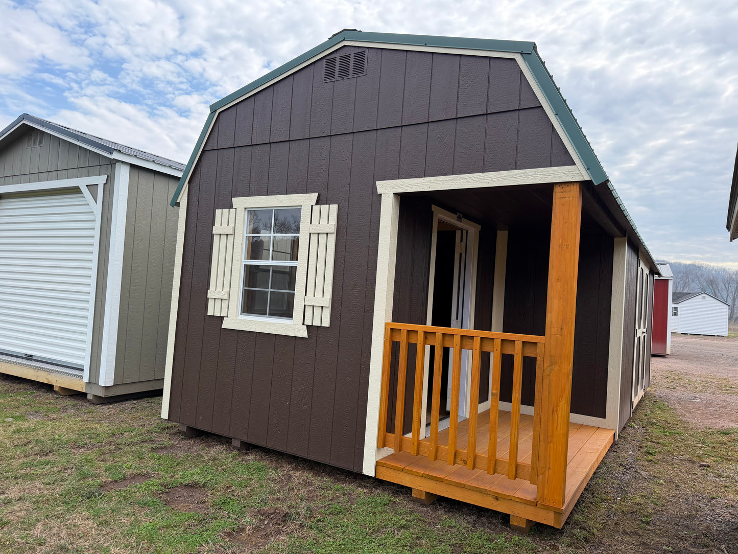 12x24 Lofted Side Porch 72729