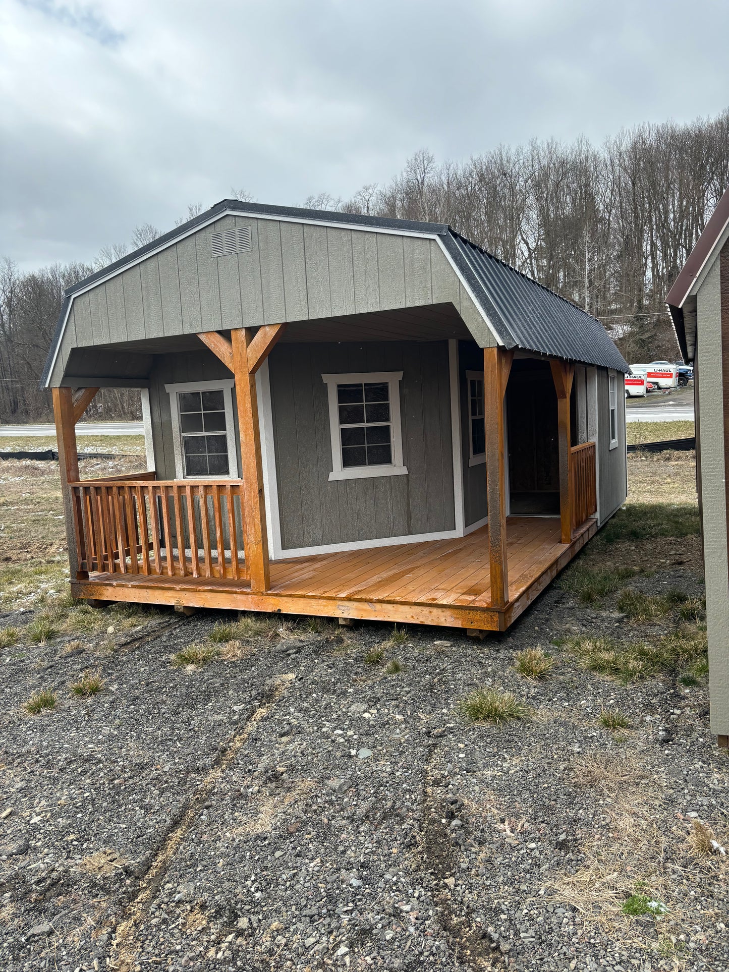 14x24 Deluxe Lofted Cabin 70724