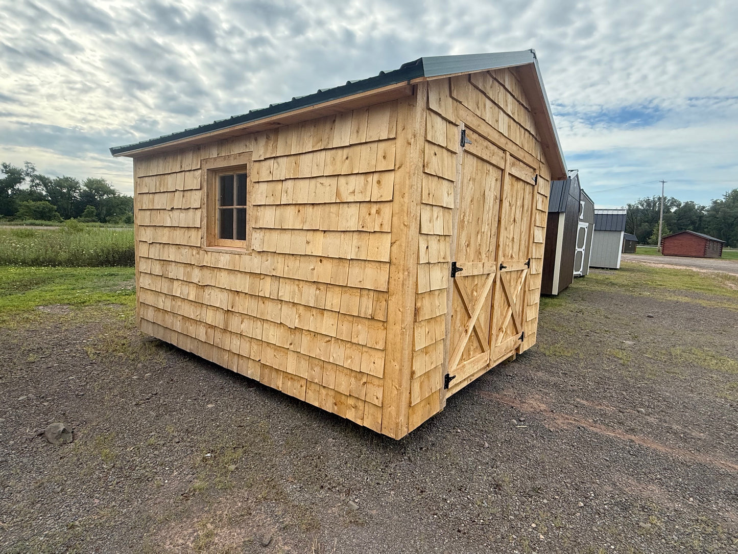 10x12 Cedar Shake Shed #1561