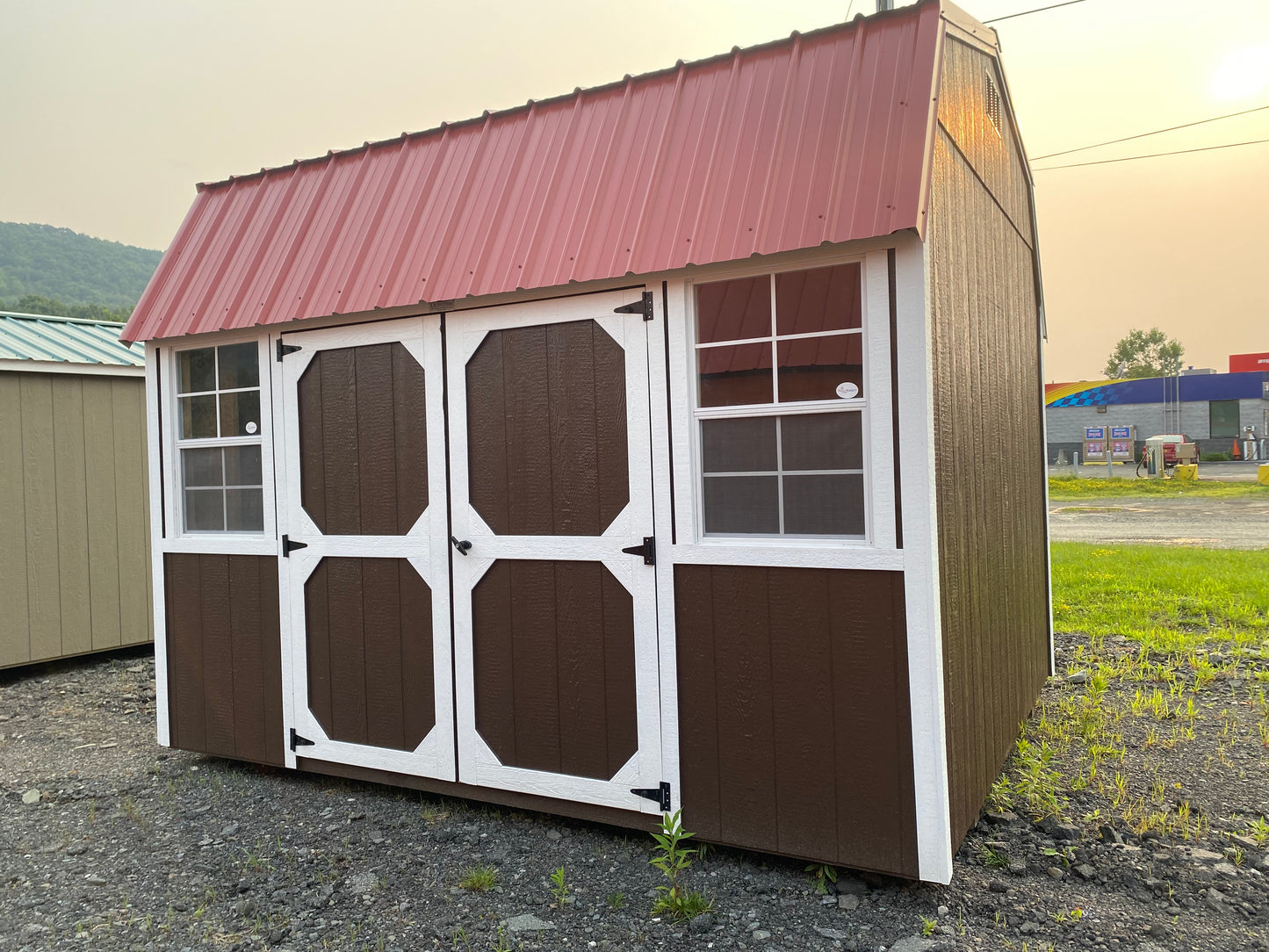 10x12 Painted Side Lofted Barn 67009