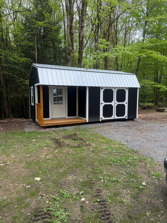 Lofted Shed With Side Porch Delivered In Camden, NY