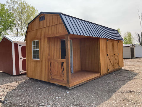 10x20 Lofted Barn Deluxe Cabin 69779