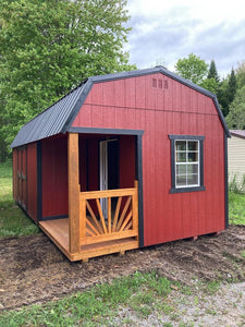 12x24 Lofted Barn Style Shed with Porch 69820