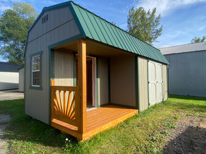10x20 Side lofted cabin 70321