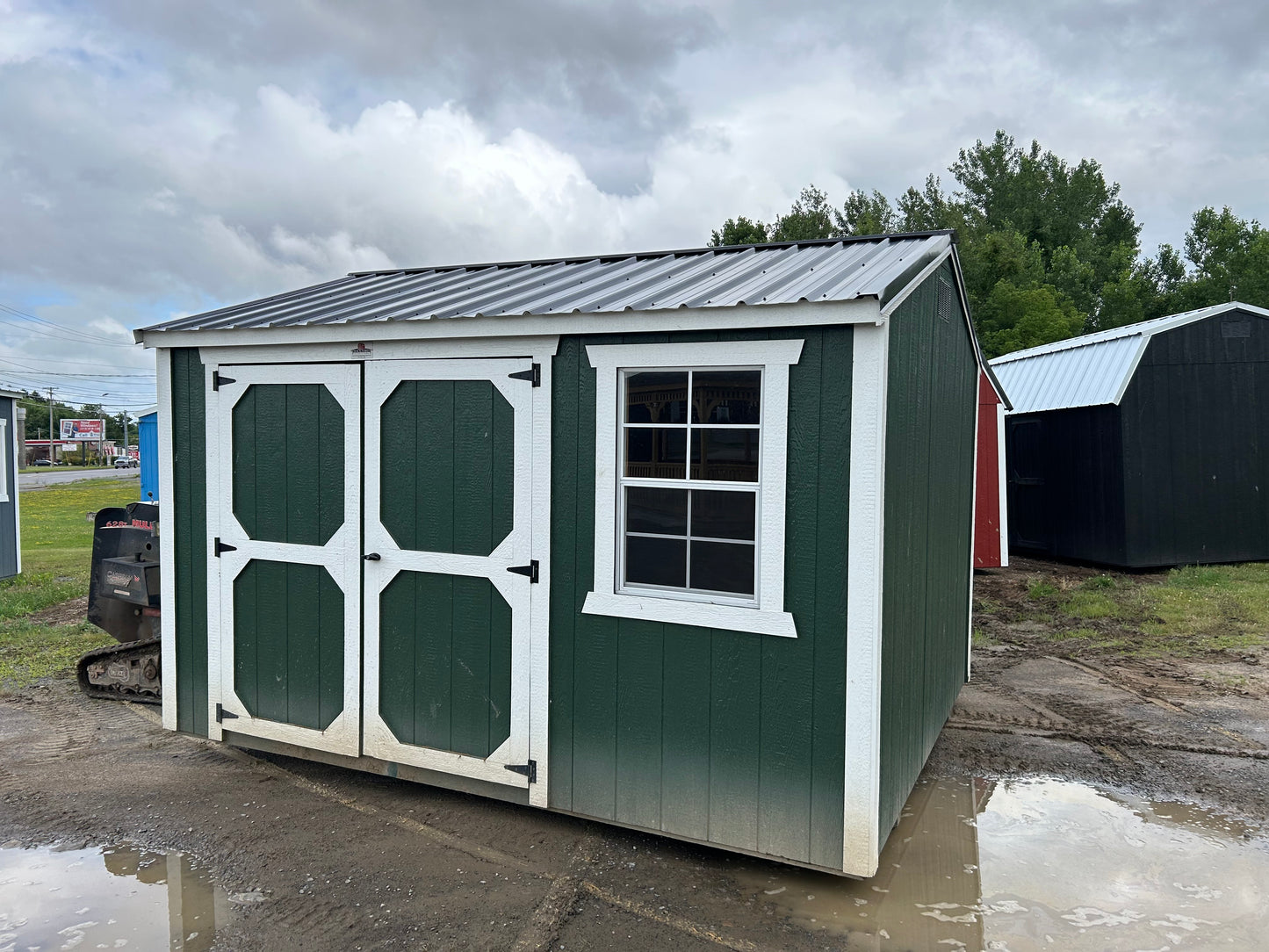 10x12 Side Utility Shed 81629