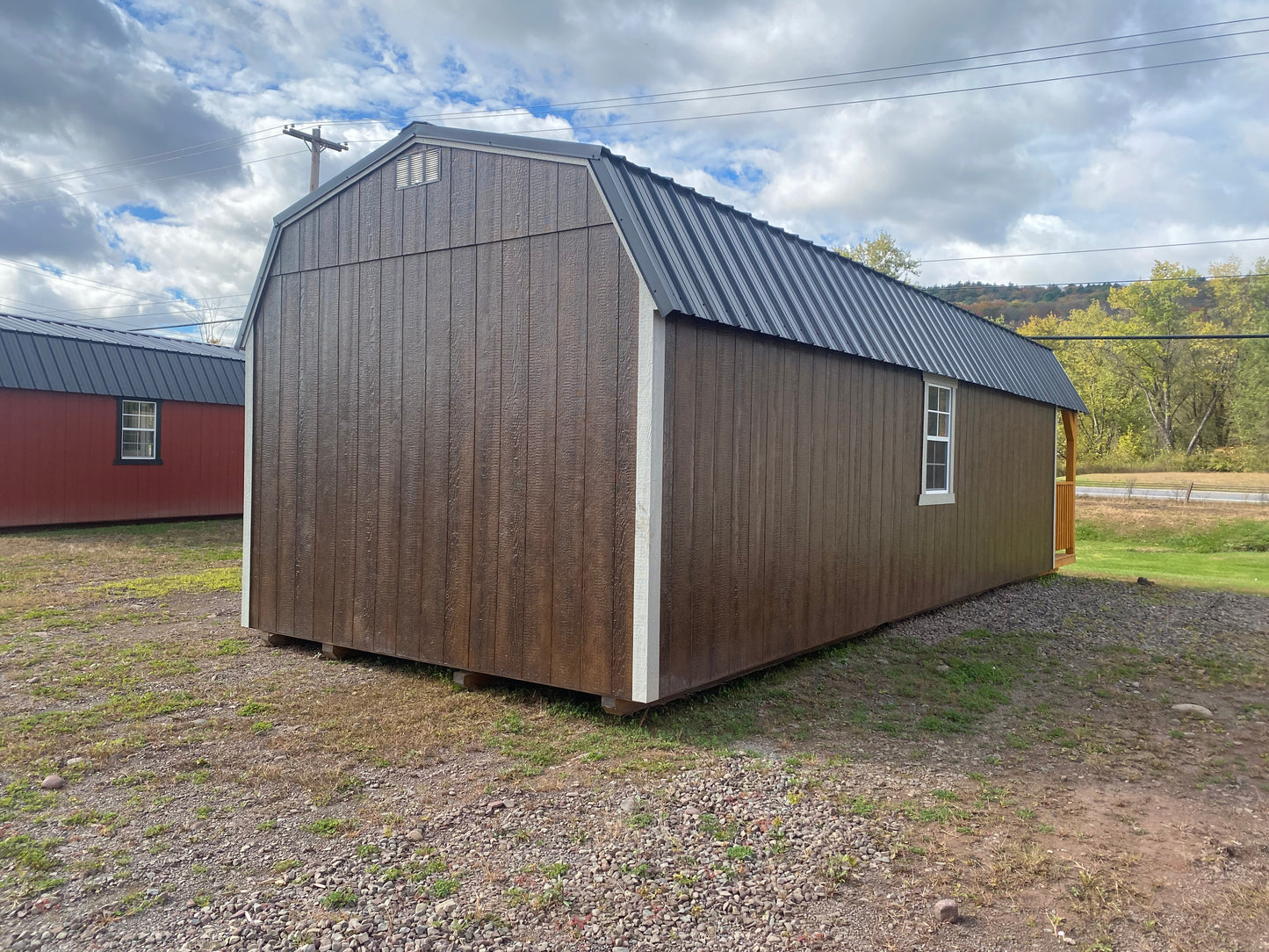 12x32 Deluxe Lofted Cabin 72429