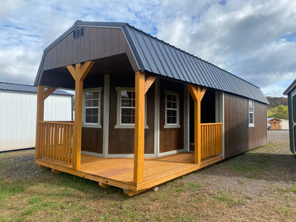 12x32 Deluxe Lofted Cabin 72429