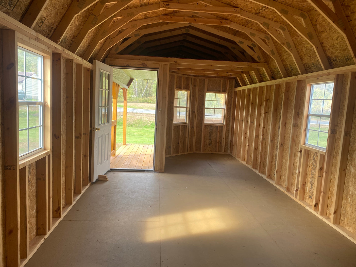 12x32 Deluxe Lofted Cabin 72429