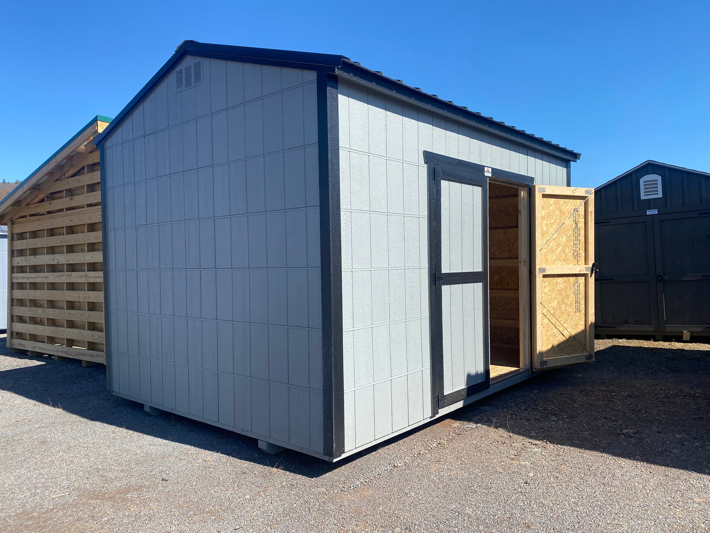 10x14 Side Utility Shed 72325