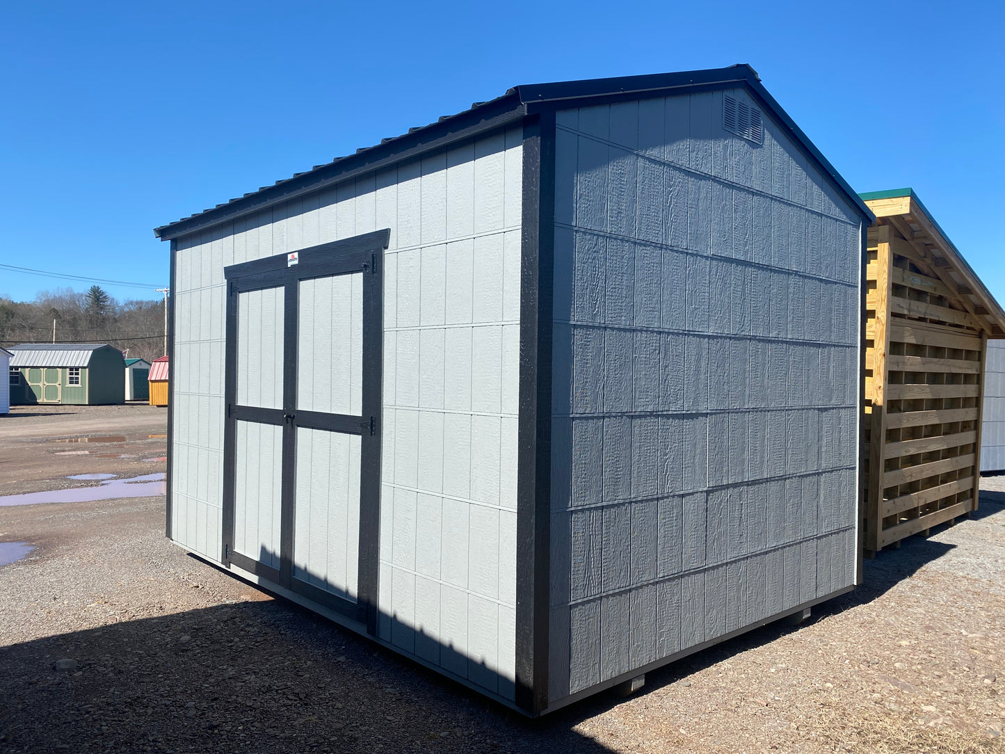 10x14 Side Utility Shed 72325