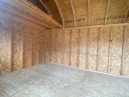 10x16 Side Lofted Barn Shed 70711