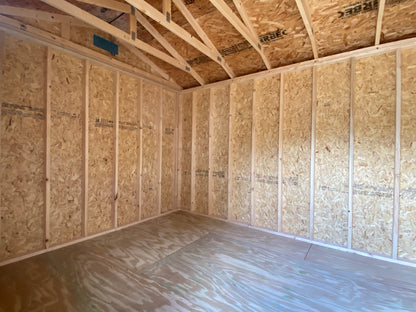 10x16 Side Utility Shed 70602