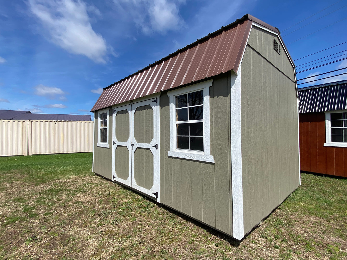 10x16 Side Lofted Barn 83619