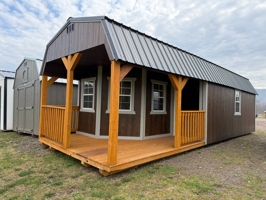 12x32 Deluxe Lofted Cabin 72429