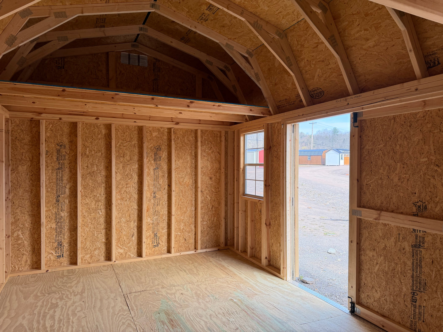 10x16 Side lofted Barn 72027