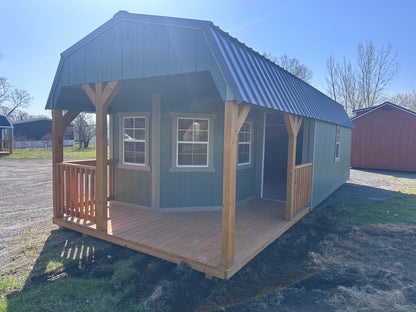 12x32 Deluxe Lofted Cabin 72463
