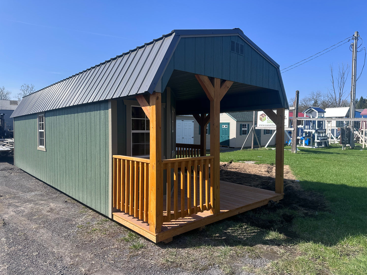 12x32 Deluxe Lofted Cabin 72463