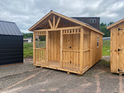 10x16 Rough Cut Board and Batten Cabin 1558