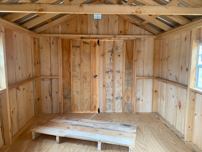 10x16 Rough Cut Board and Batten Cabin 1558