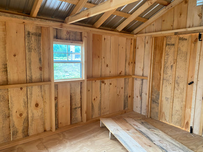 10x16 Rough Cut Board and Batten Cabin 1558