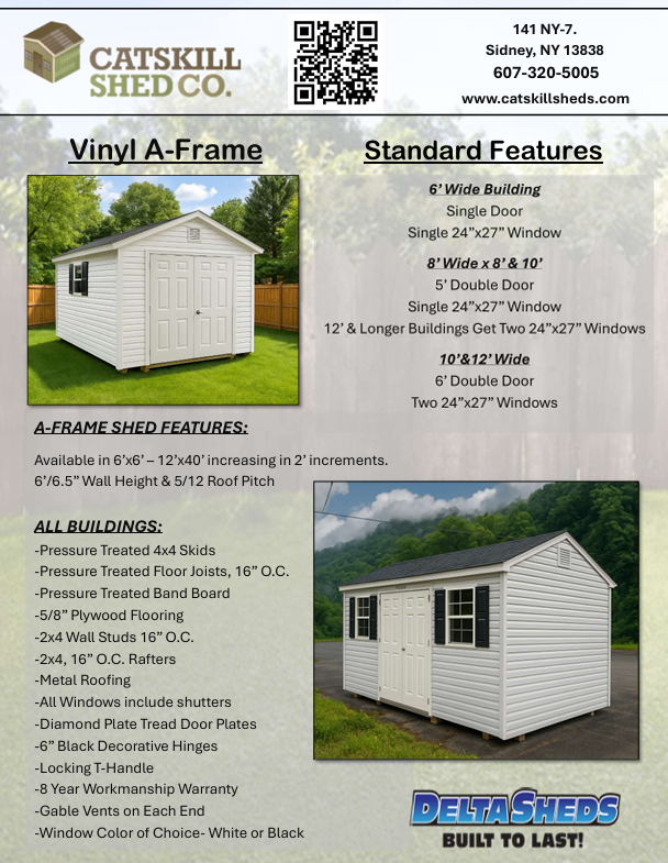 Catskill Shed Vinyl Line