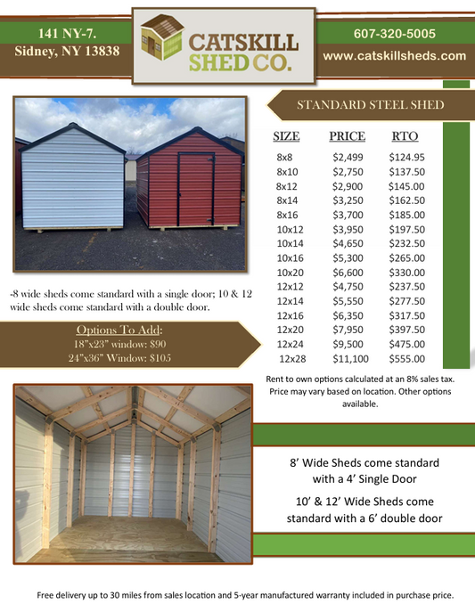 Steel Shed Pricing