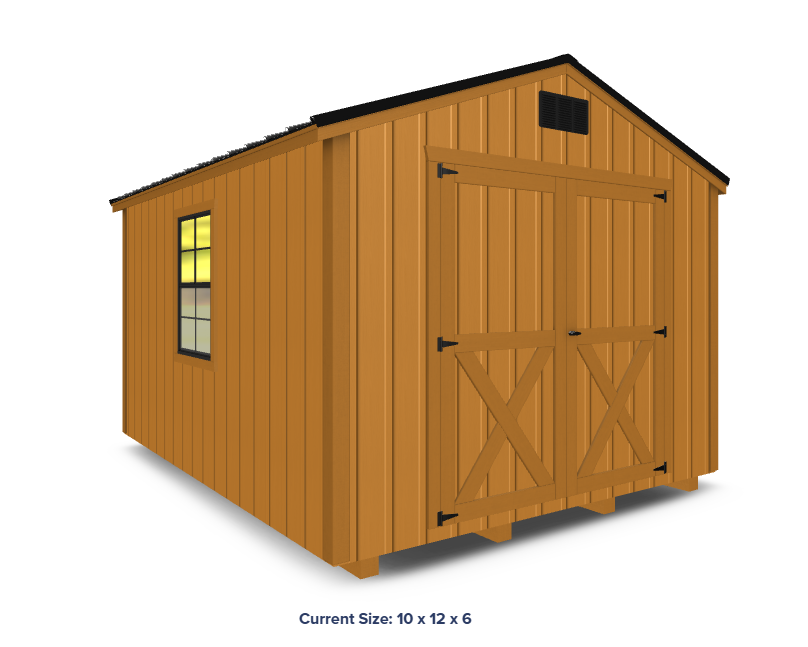 Rough Cut Board And Batten Shed