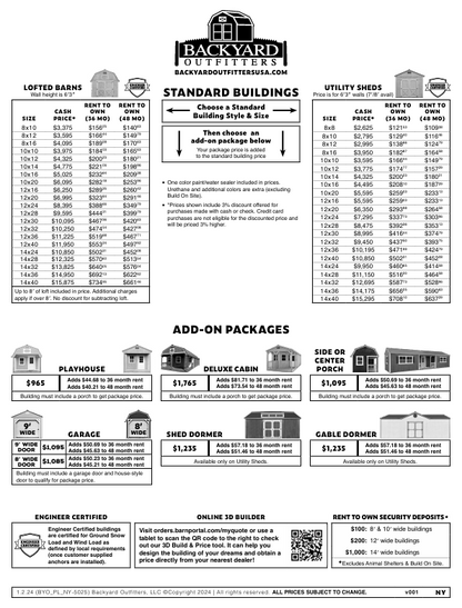 BACKYARD OUTFITTERS CATALOG
