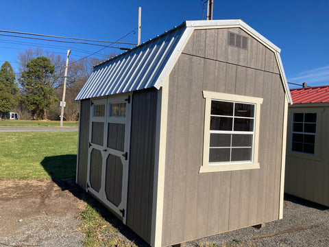 8x12 side lofted barn 69343